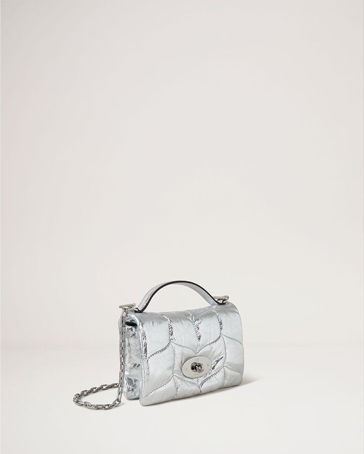 Tiny Softie bag in silver