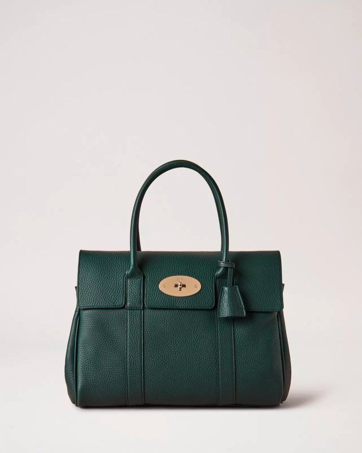 Bayswater in Mulberry Green Heavy Grain leather
