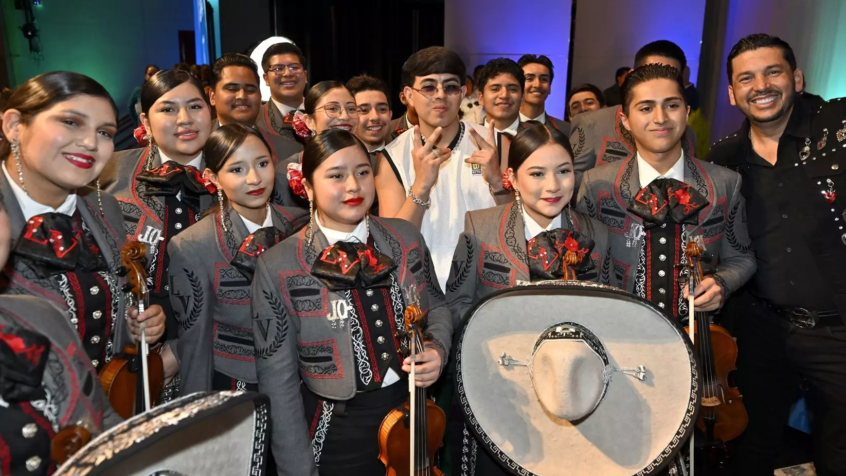 At Latin GRAMMY In The Schools, Gloria Estefan, Edgar Barrera