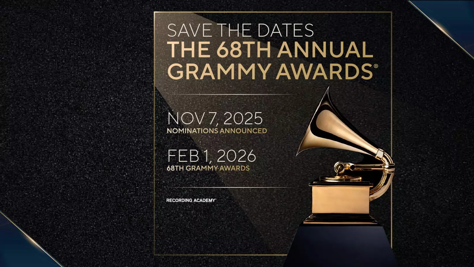 2026 GRAMMYs To Take Place Sunday, Feb. 1; Two New GRAMMY Categories Added: Best Traditional Country Album & Best Album Cover