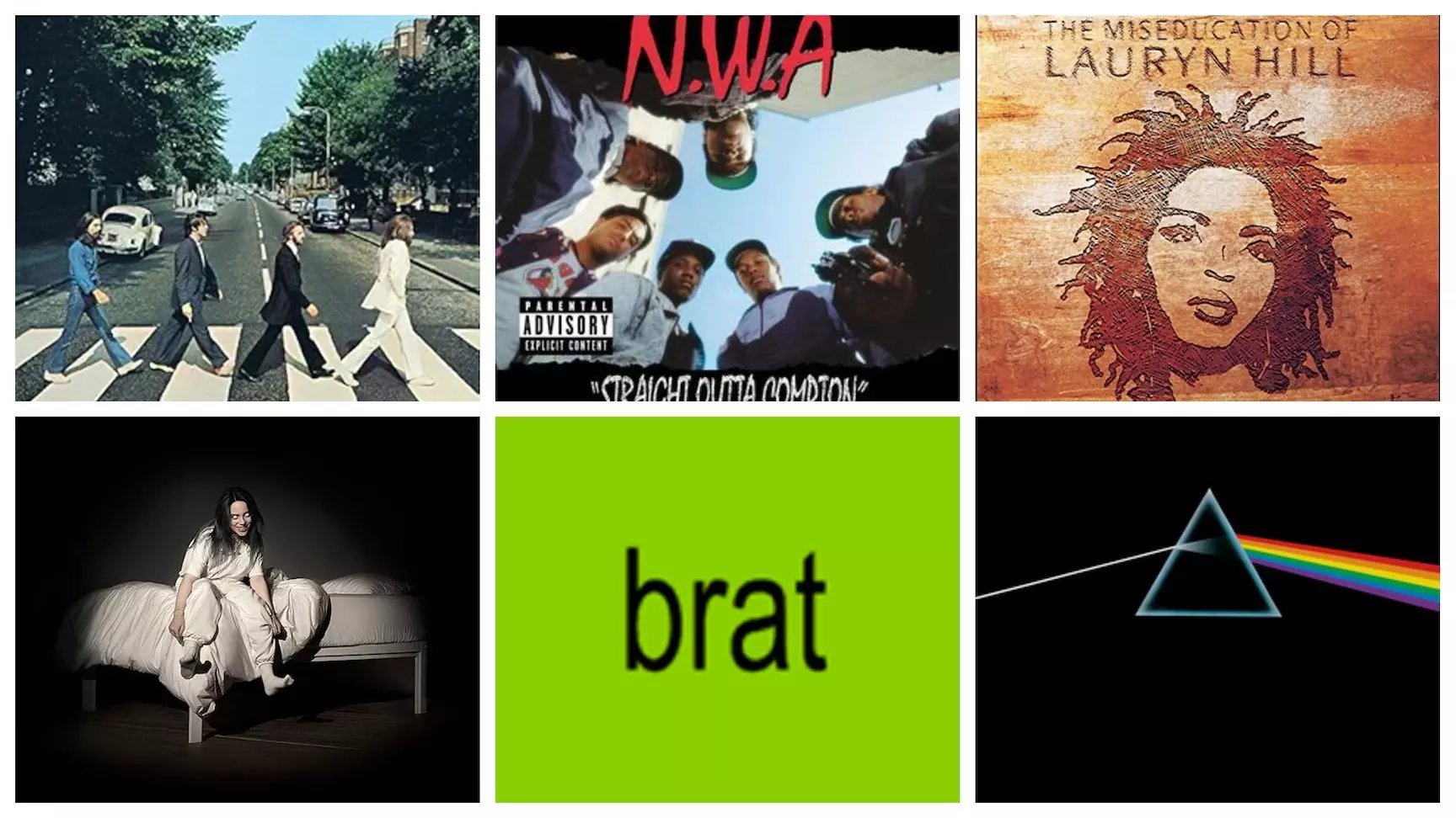 34 Iconic Album Covers, From The Beatles' 'Abbey Road' To Charli xcx's 'brat'
