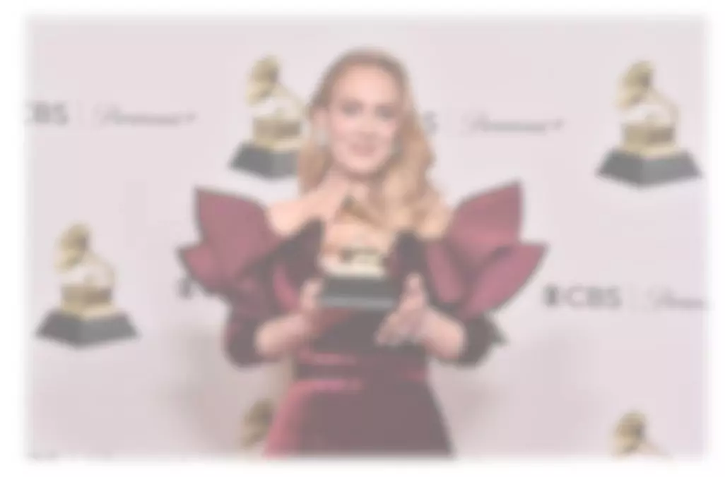 Adele with a GRAMMY Award