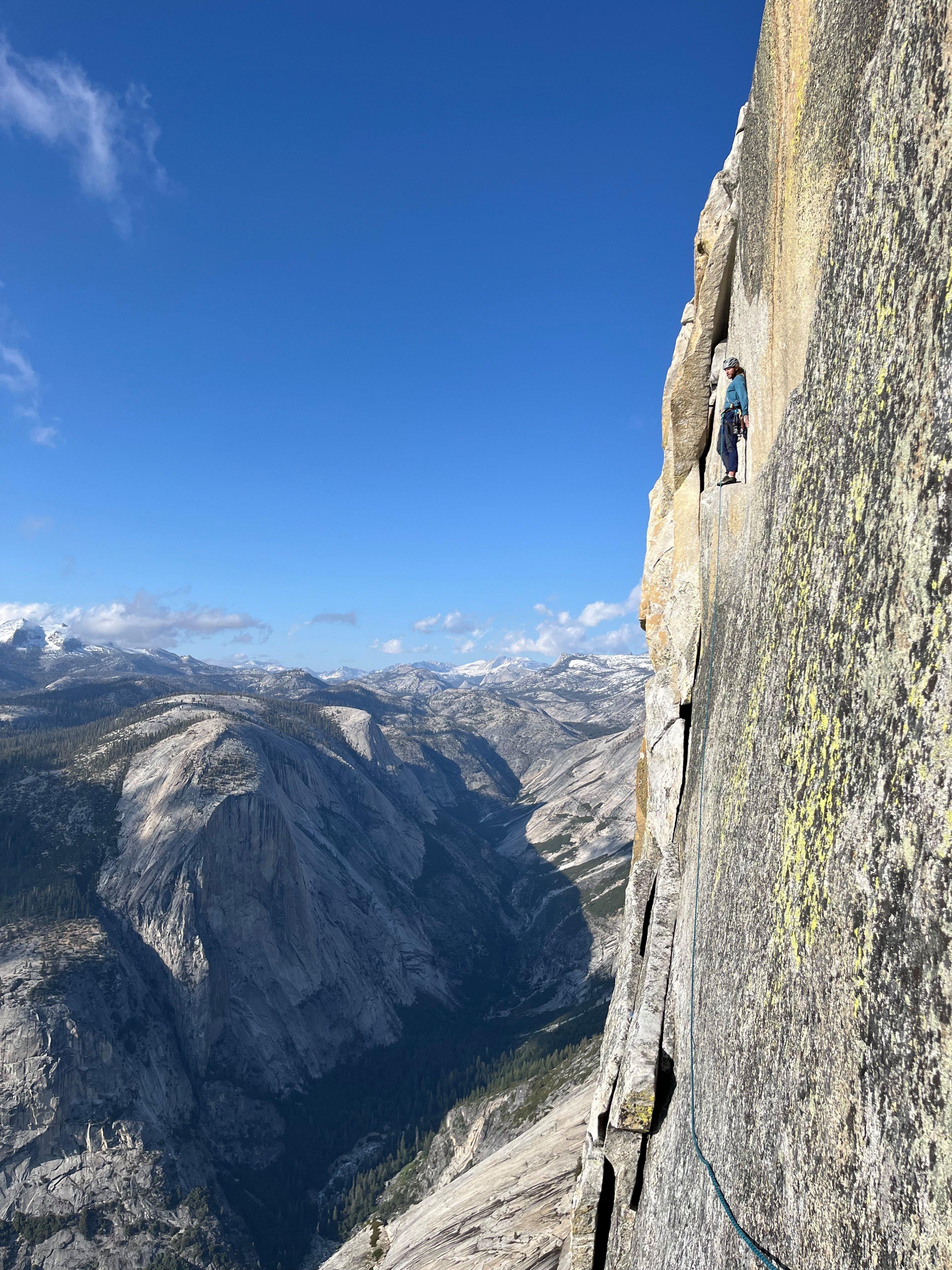  Brant high on Half Dome.