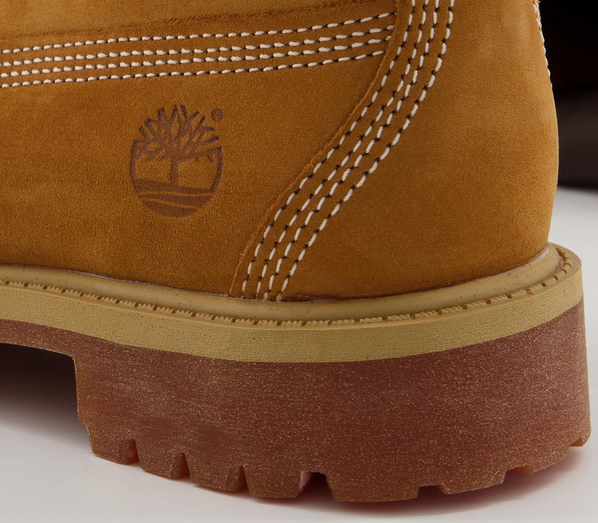 Timberland 6 Inch Youth Classic Boots Wheat Nubuck - Unisex