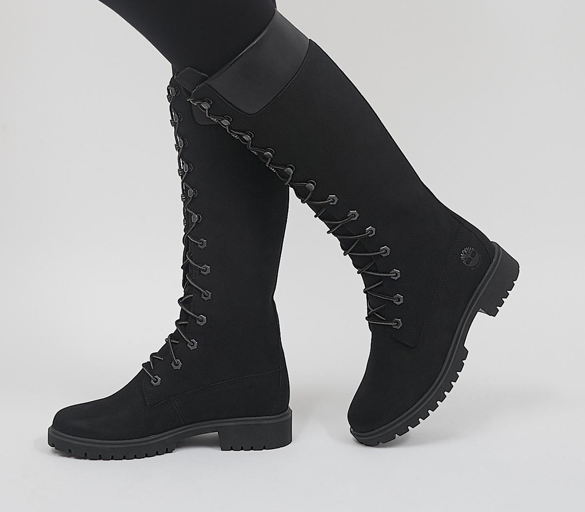 Continu Verhoogd Medisch wangedrag Timberland 14 Inch Premium Boots Black Nubuck - Knee High Boots
