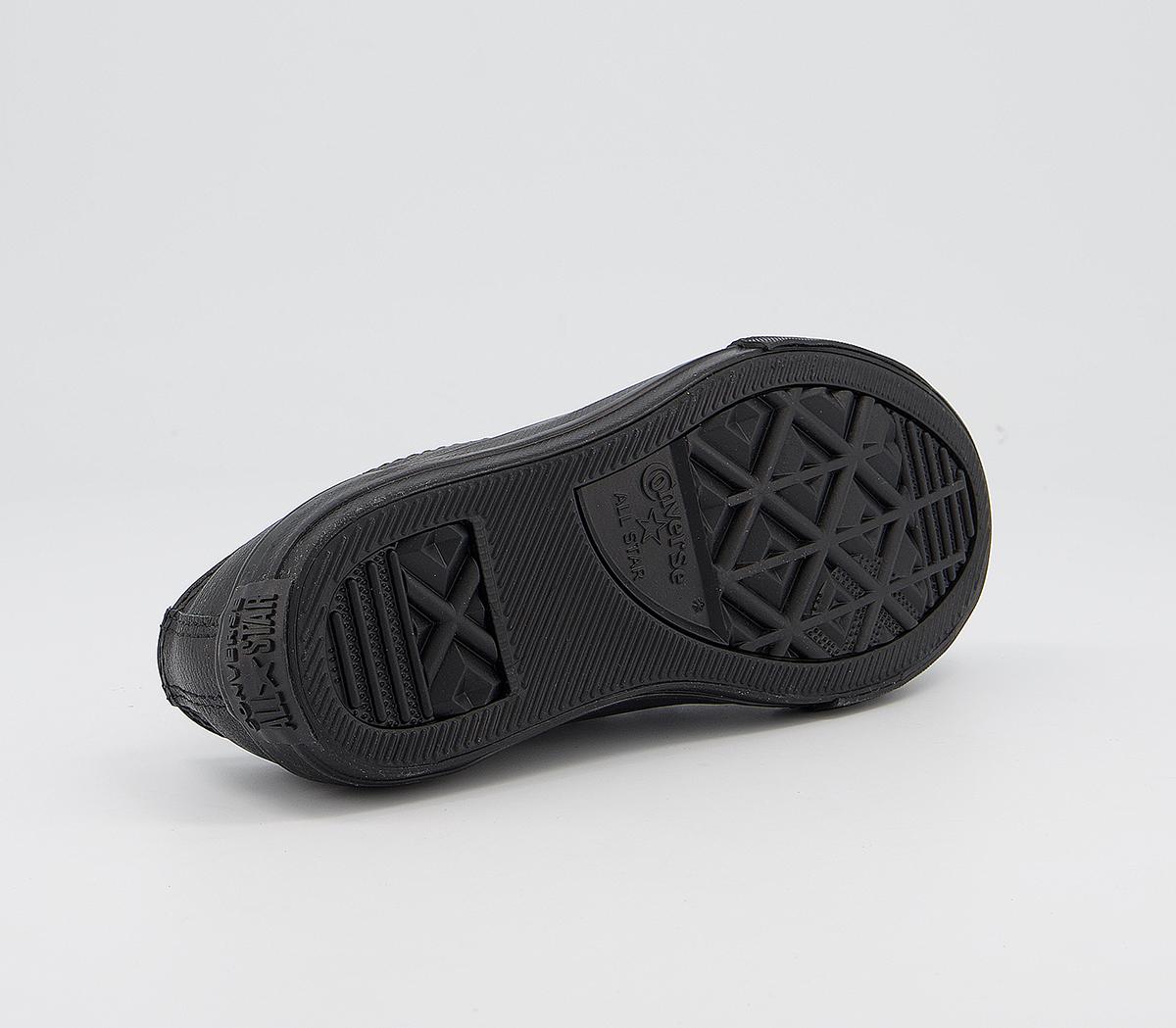 ConverseAll Star Ox Leather KidsBlack Mono