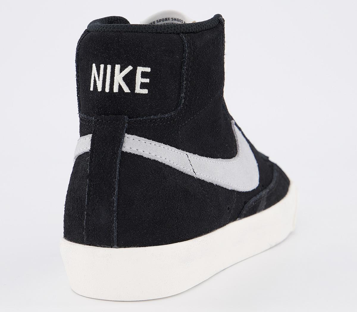 Nike Blazer Mid 77 Trainers Nike Blazer Mid 77 Trainers Black Pure Platinum Sail