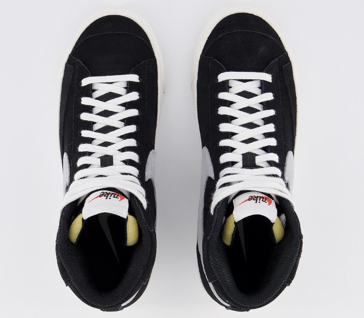 Nike Blazer Mid 77 Trainers Nike Blazer Mid 77 Trainers Black Pure Platinum Sail