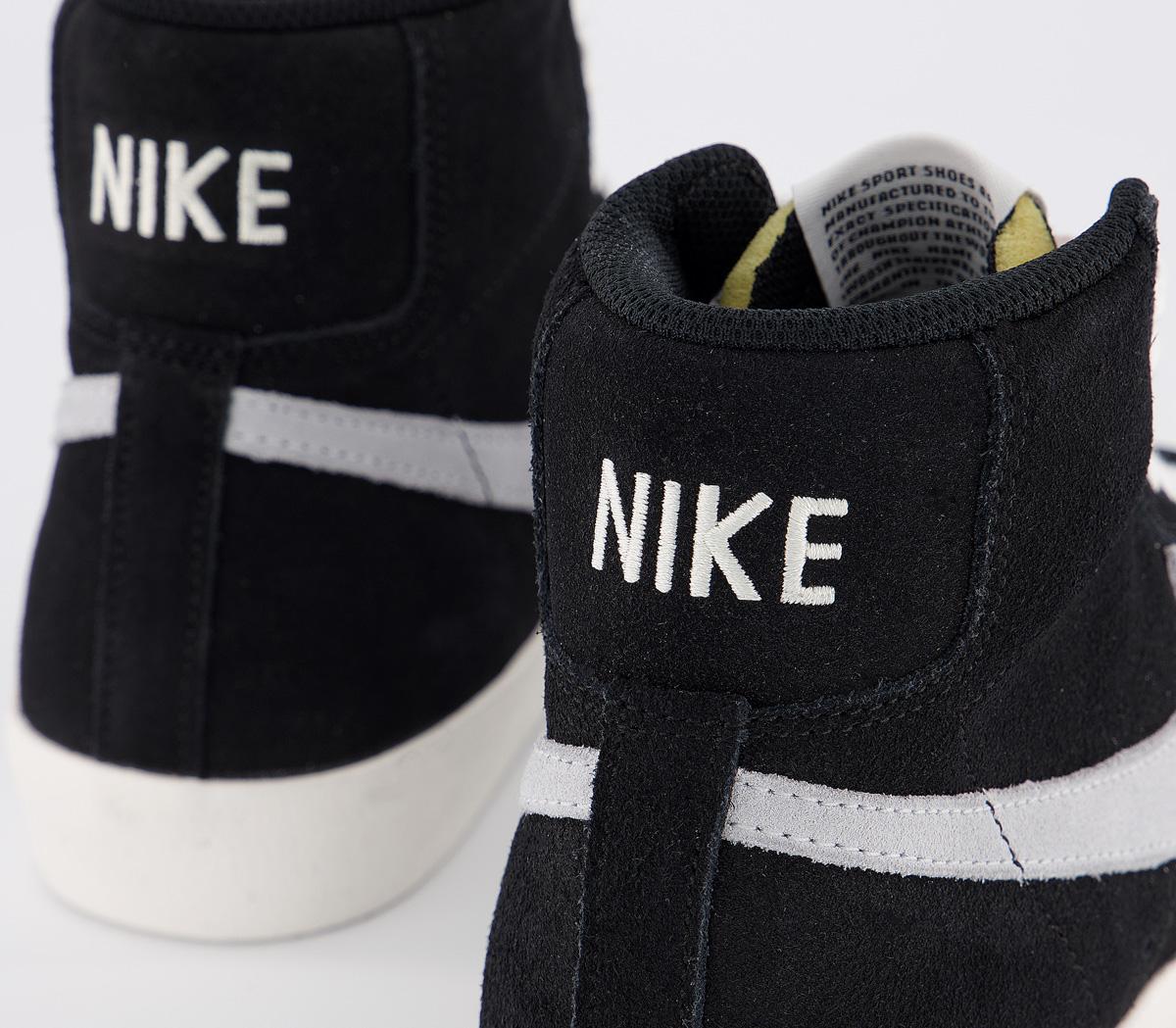 Nike Blazer Mid 77 Trainers Nike Blazer Mid 77 Trainers Black Pure Platinum Sail