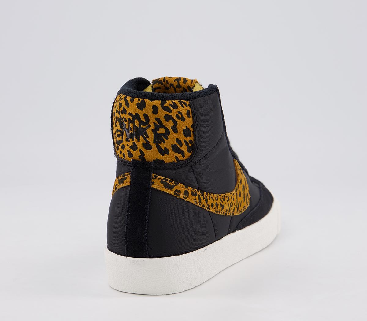 NikeBlazer Mid 77 TrainersBlack Chutney Sail Animal