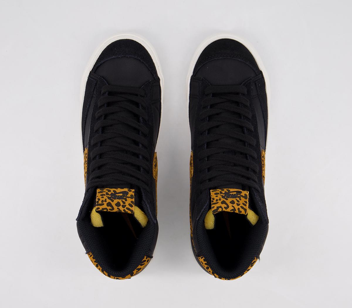 NikeBlazer Mid 77 TrainersBlack Chutney Sail Animal