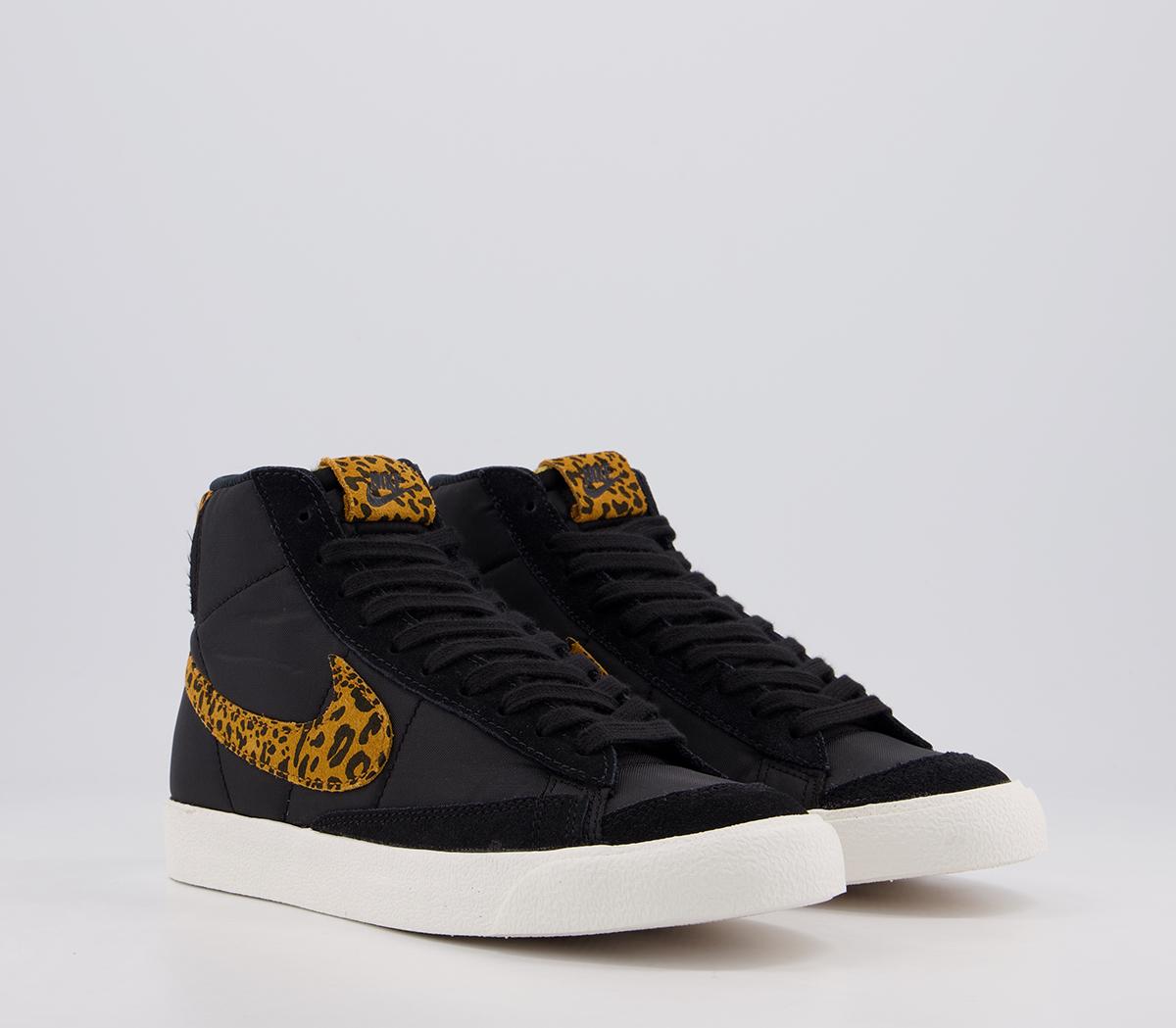 NikeBlazer Mid 77 TrainersBlack Chutney Sail Animal