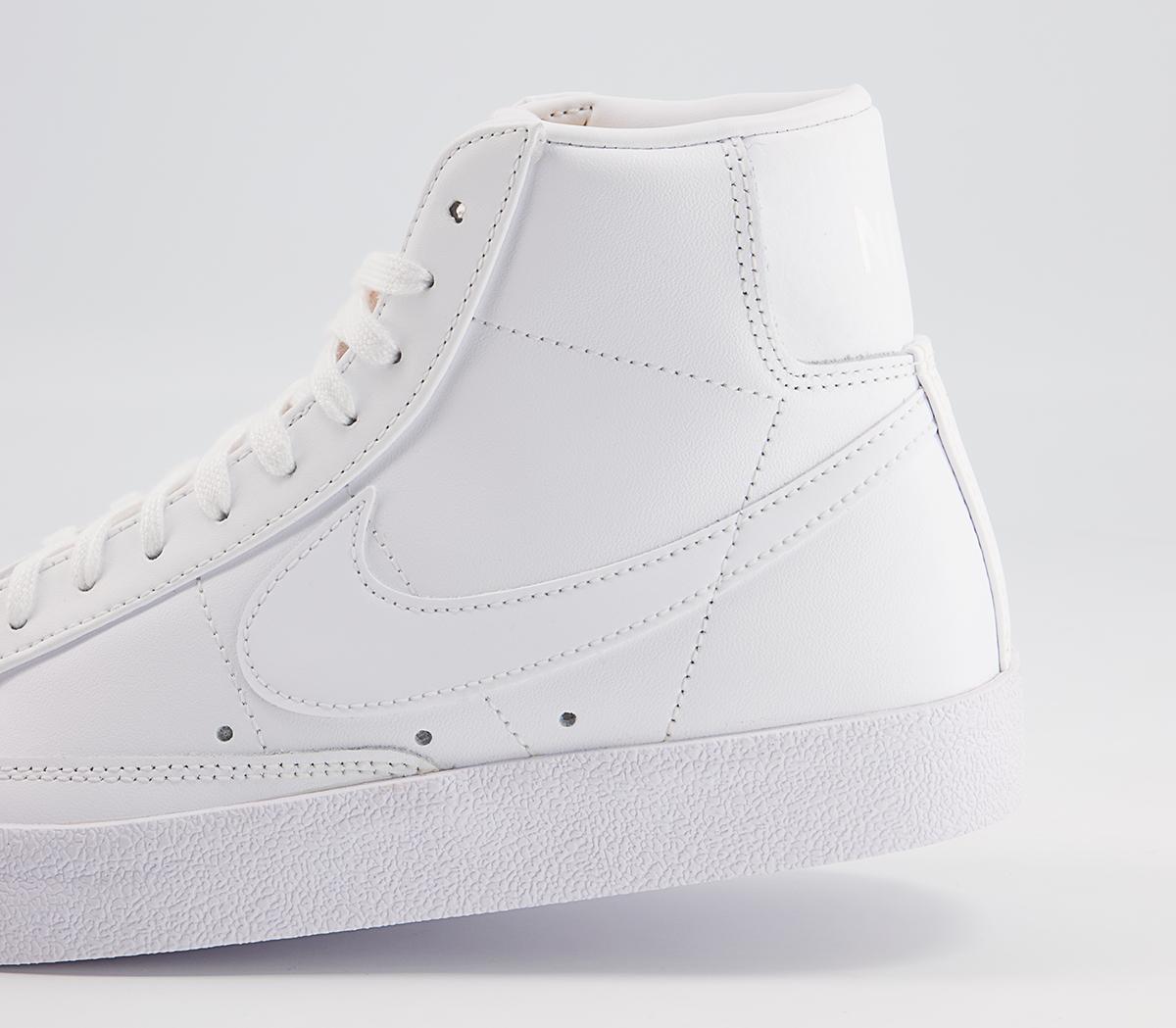 Nike Blazer Mid 77 Trainers Nike Blazer Mid 77 Trainers White Mono