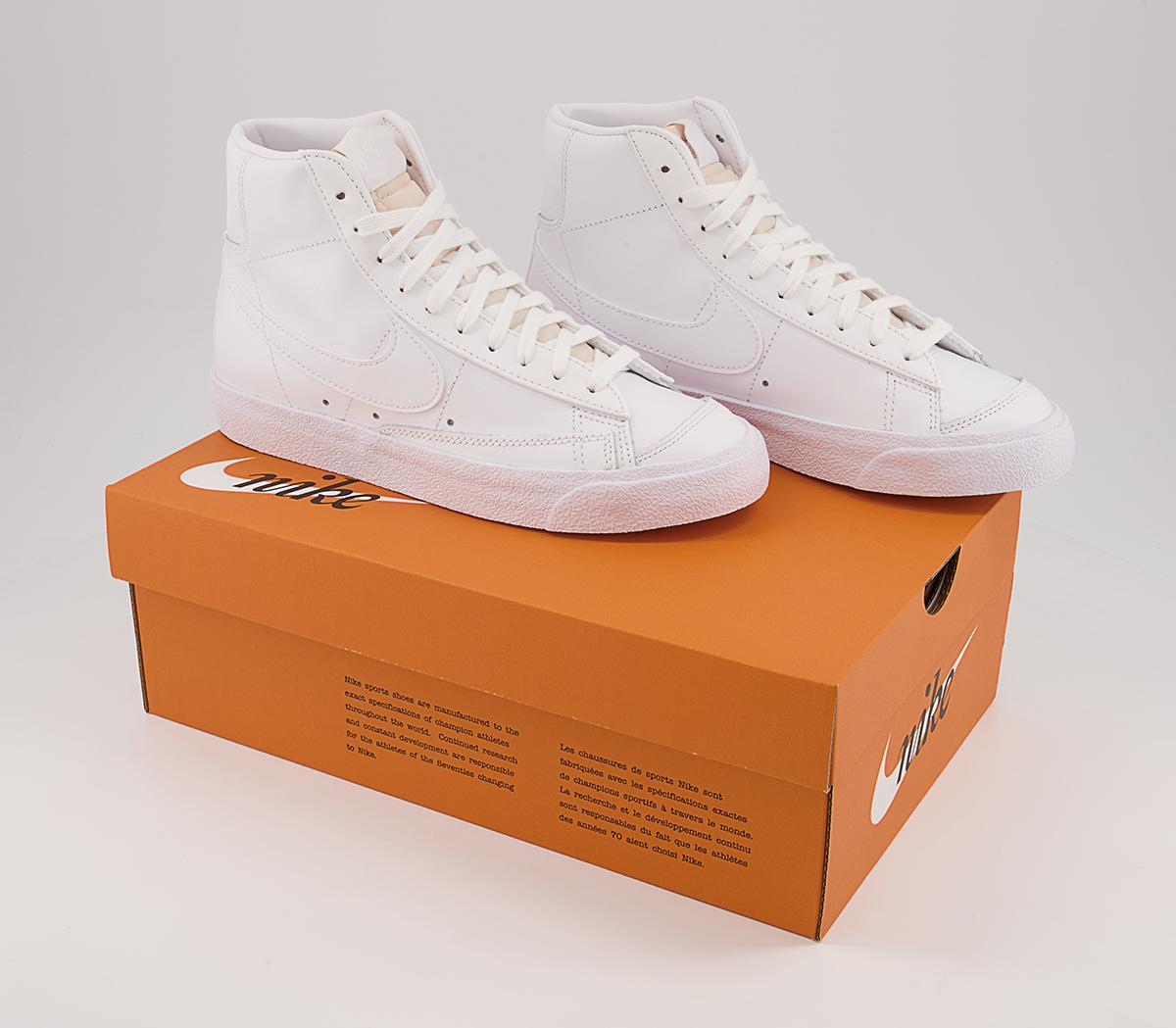 Nike Blazer Mid 77 Trainers Nike Blazer Mid 77 Trainers White Mono