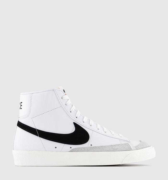 Nike Blazer Mid 77 Trainers White Black Scribble Nike Blazer