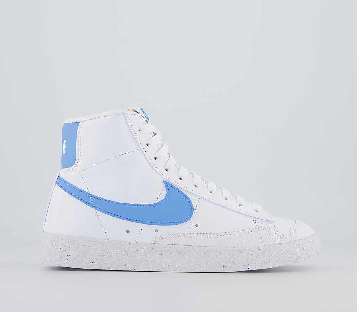 Nike blazer shop white and blue