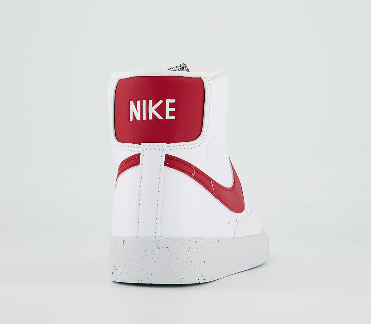 Nike Blazer Mid 77 Trainers Nike Blazer Mid 77 Trainers White Gym Red Black