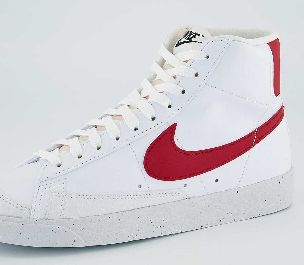 Nike Blazer Mid 77 Trainers Nike Blazer Mid 77 Trainers White Gym Red Black