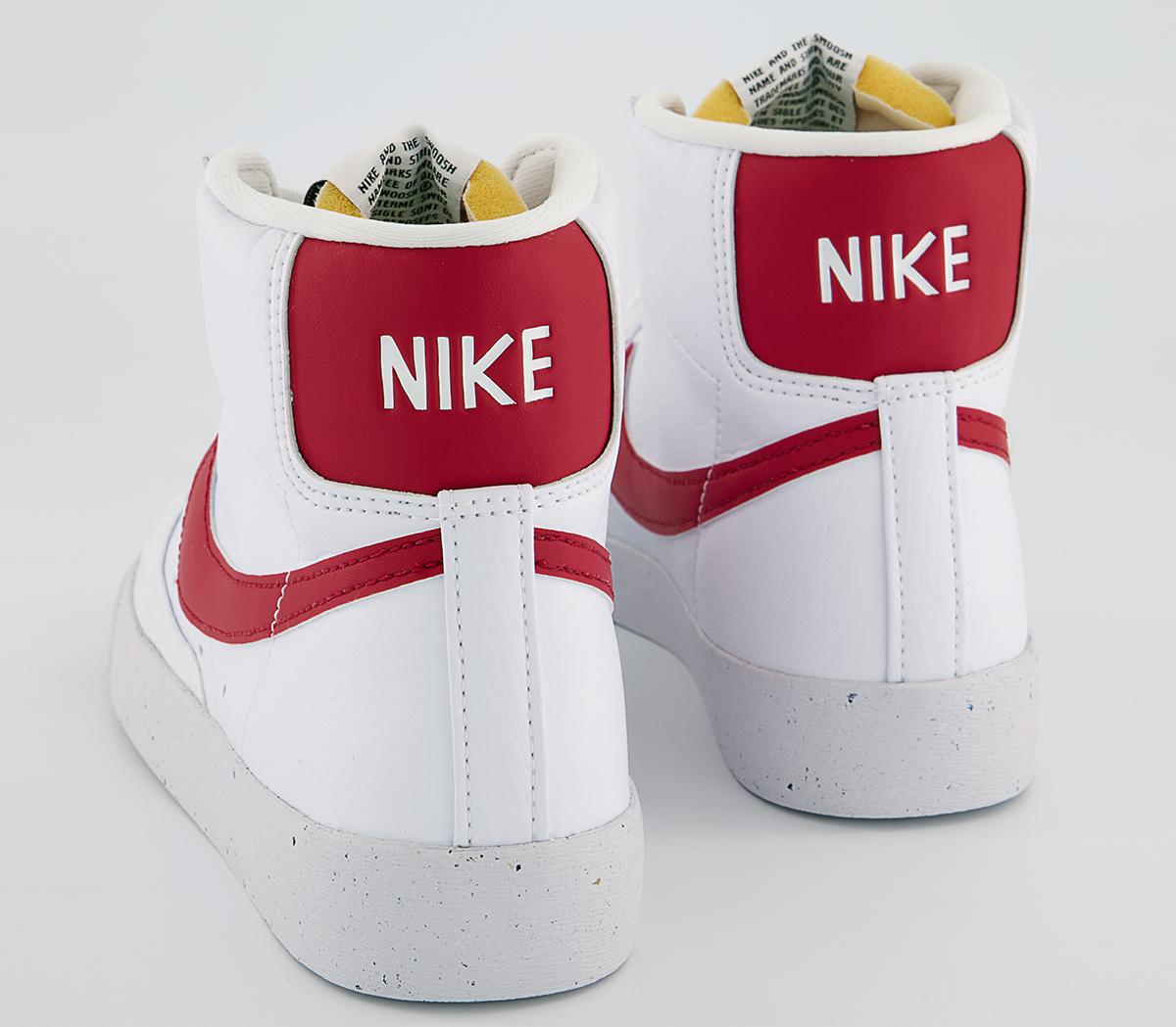 Nike Blazer Mid 77 Trainers Nike Blazer Mid 77 Trainers White Gym Red Black