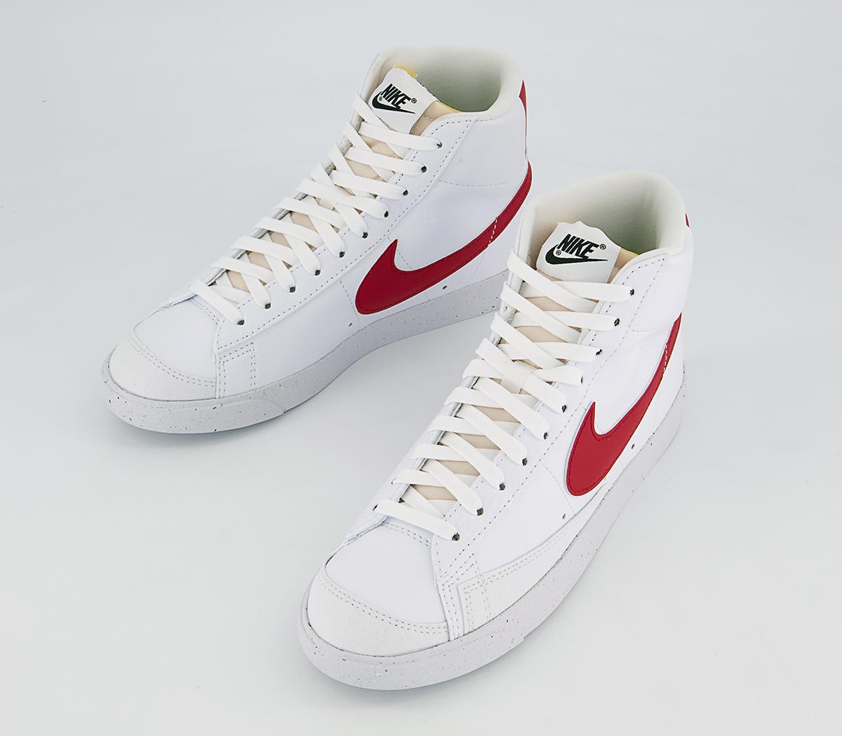 Nike Blazer Mid 77 Trainers Nike Blazer Mid 77 Trainers White Gym Red Black
