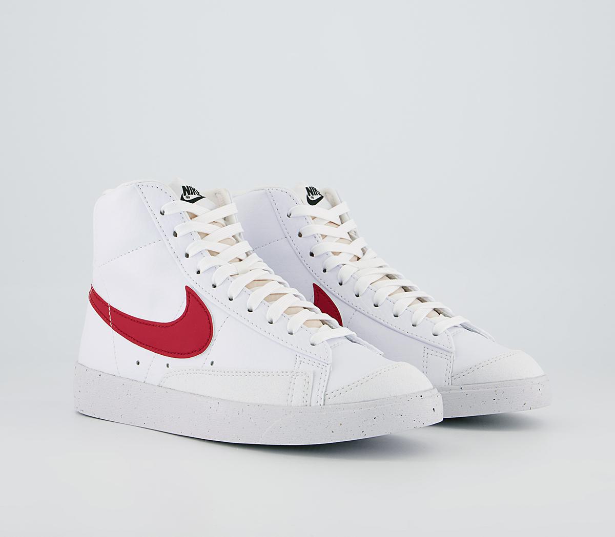 Nike Blazer Mid 77 Trainers Nike Blazer Mid 77 Trainers White Gym Red Black