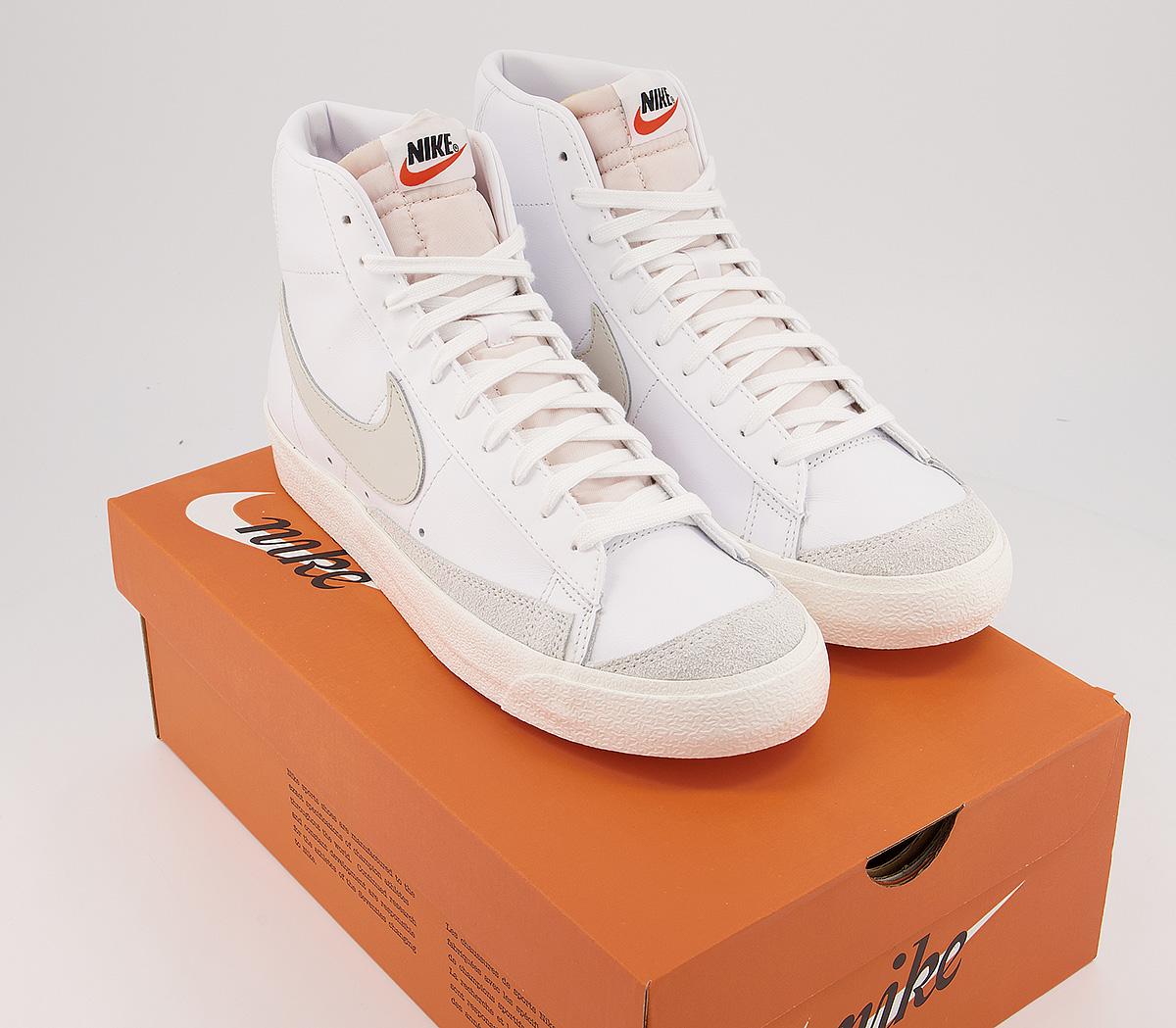 Nike Blazer Mid 77 Trainers White Bone Sail - Nike Blazer