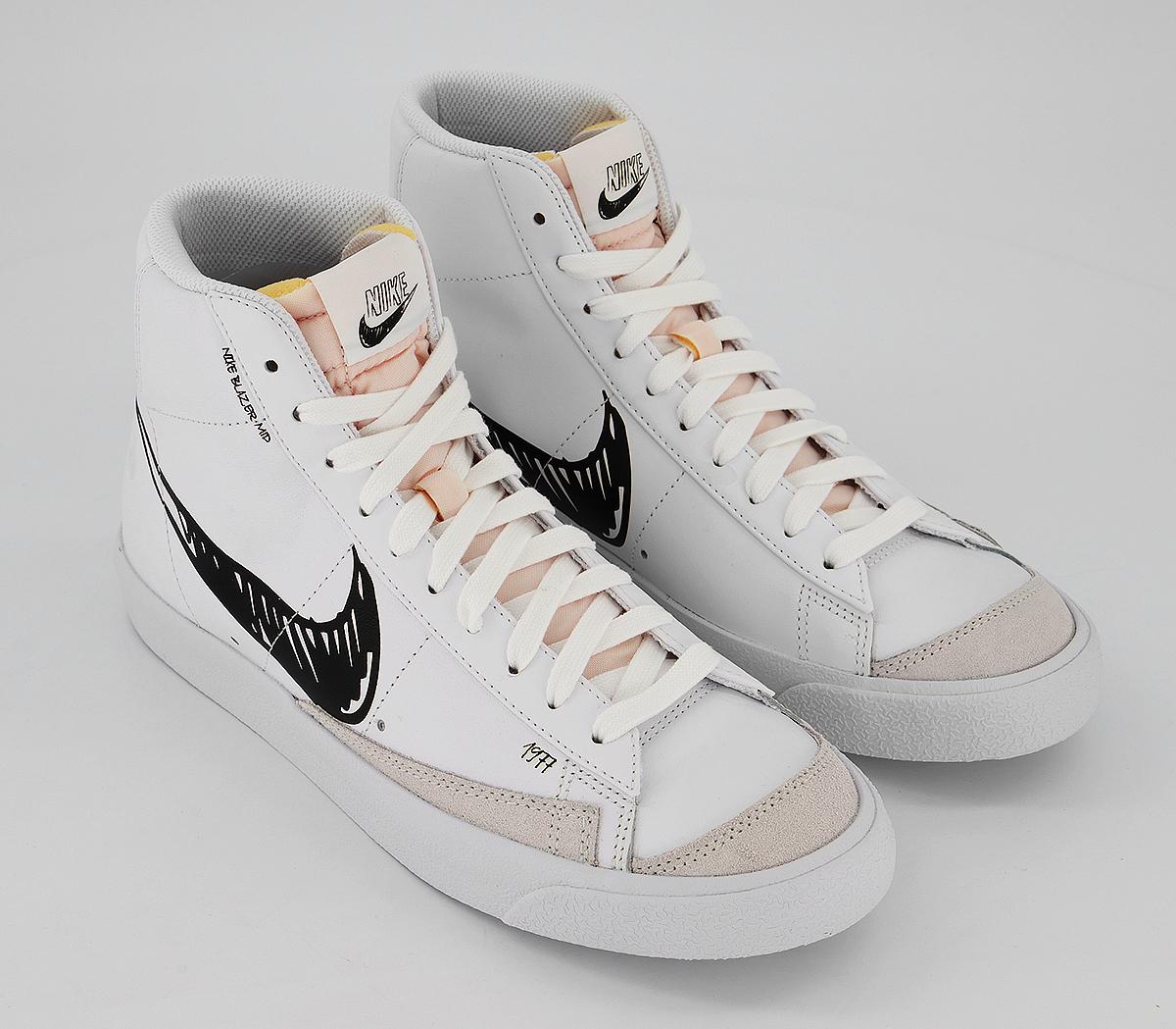 Nike Blazer Mid 77 Scribble サイズ25.5 Nike Blazer Mid 77 White Black Scribble - Unisex Sports