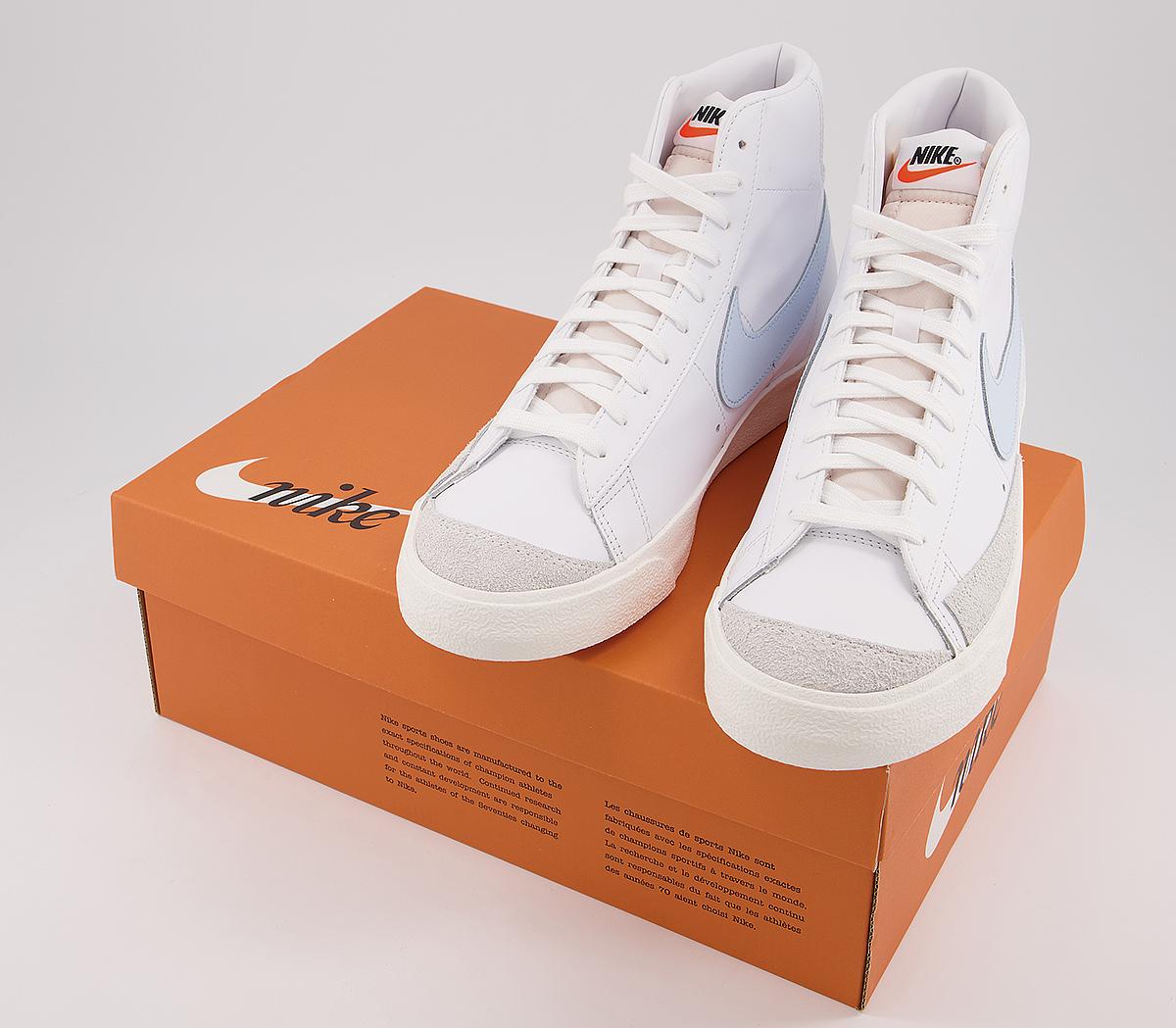 nike blazer mid 77 trainers in heritage white