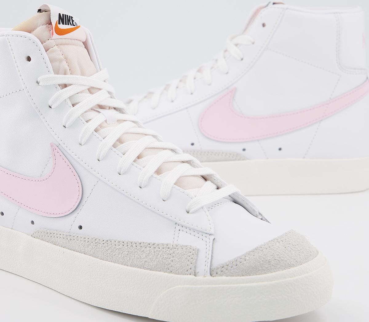 nike blazer mid 77 pink white gum