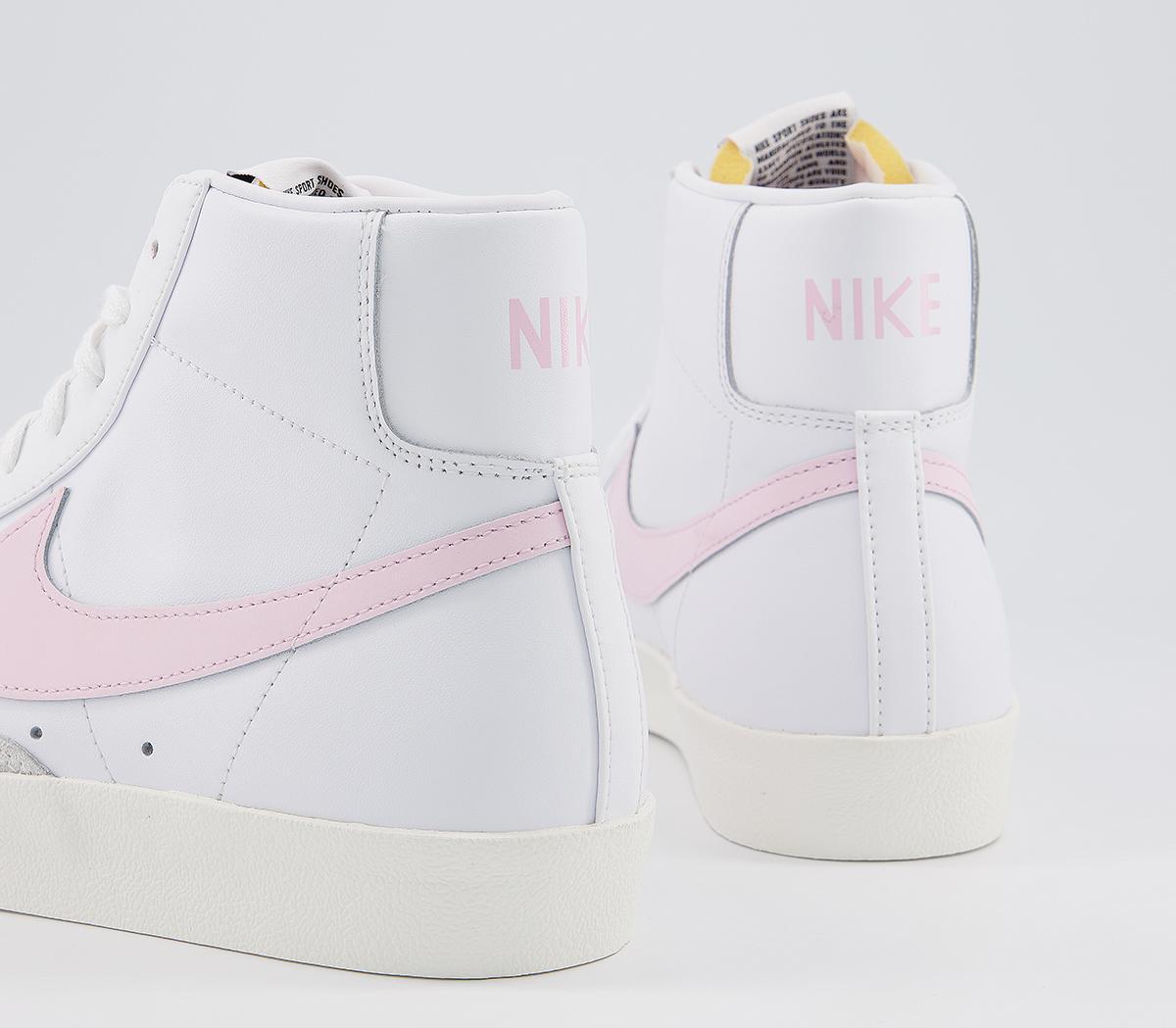 Nike Blazer Mid 77 Trainers White Pink Foam Sail - Unisex Sports