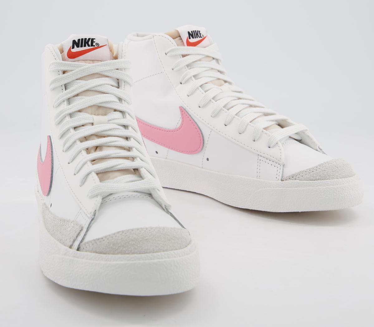 blazer mid 77 trainers white sunset pulse