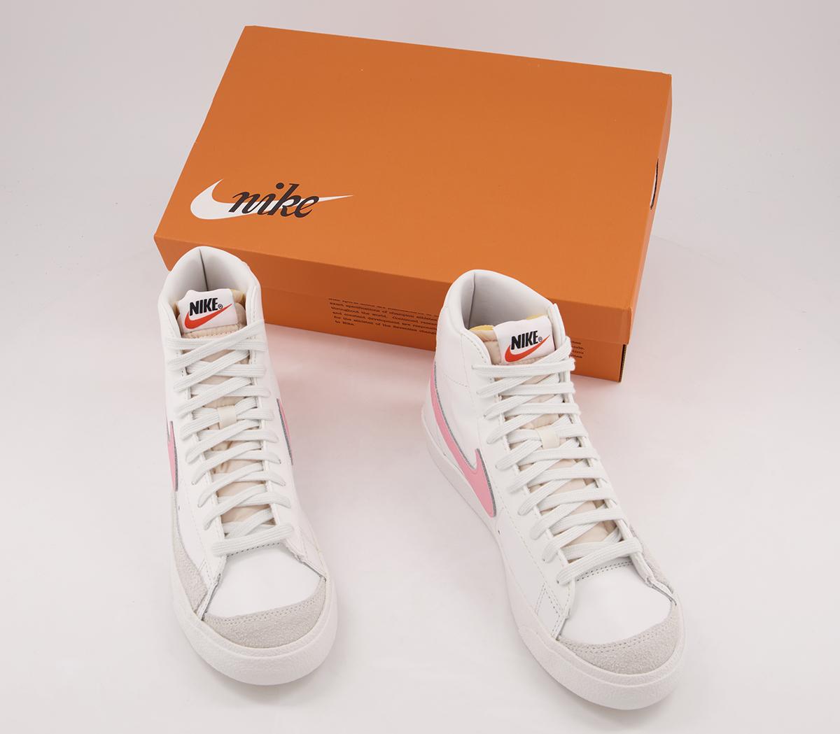 nike blazer mid 77 trainers in off white sunset tones