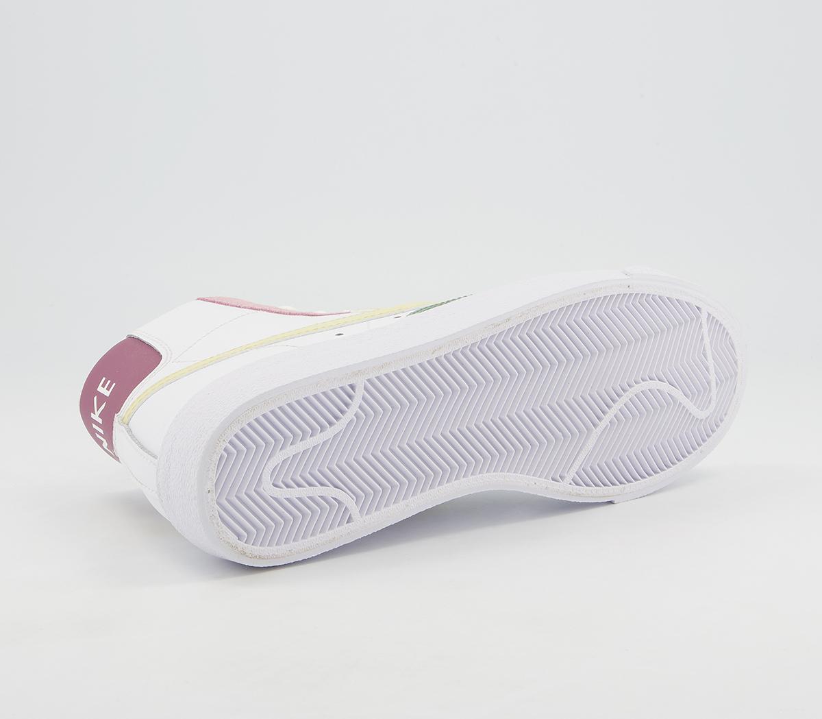 blazer mid 77 trainers white lemon drop regal pink