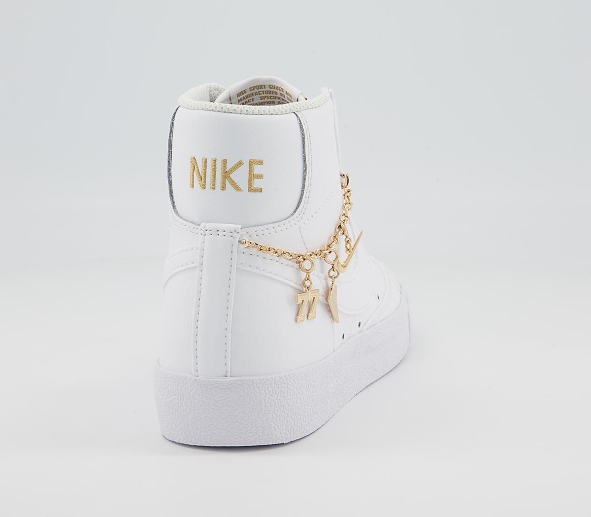 Nike Blazer Mid 77 Trainers Nike Blazer Mid 77 Trainers White White Metallic Gold Jewellery