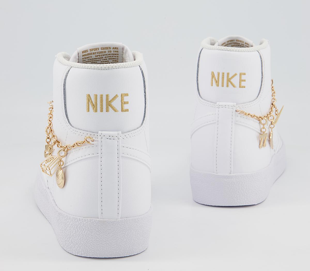 Nike Blazer Mid 77 Trainers Nike Blazer Mid 77 Trainers White White Metallic Gold Jewellery