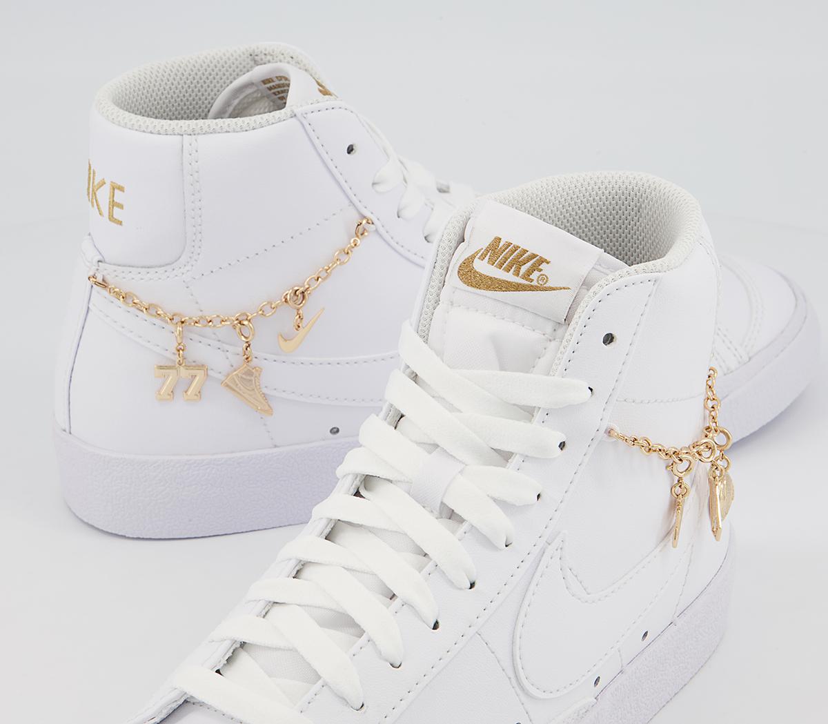 Nike Blazer Mid 77 Trainers Nike Blazer Mid 77 Trainers White White Metallic Gold Jewellery