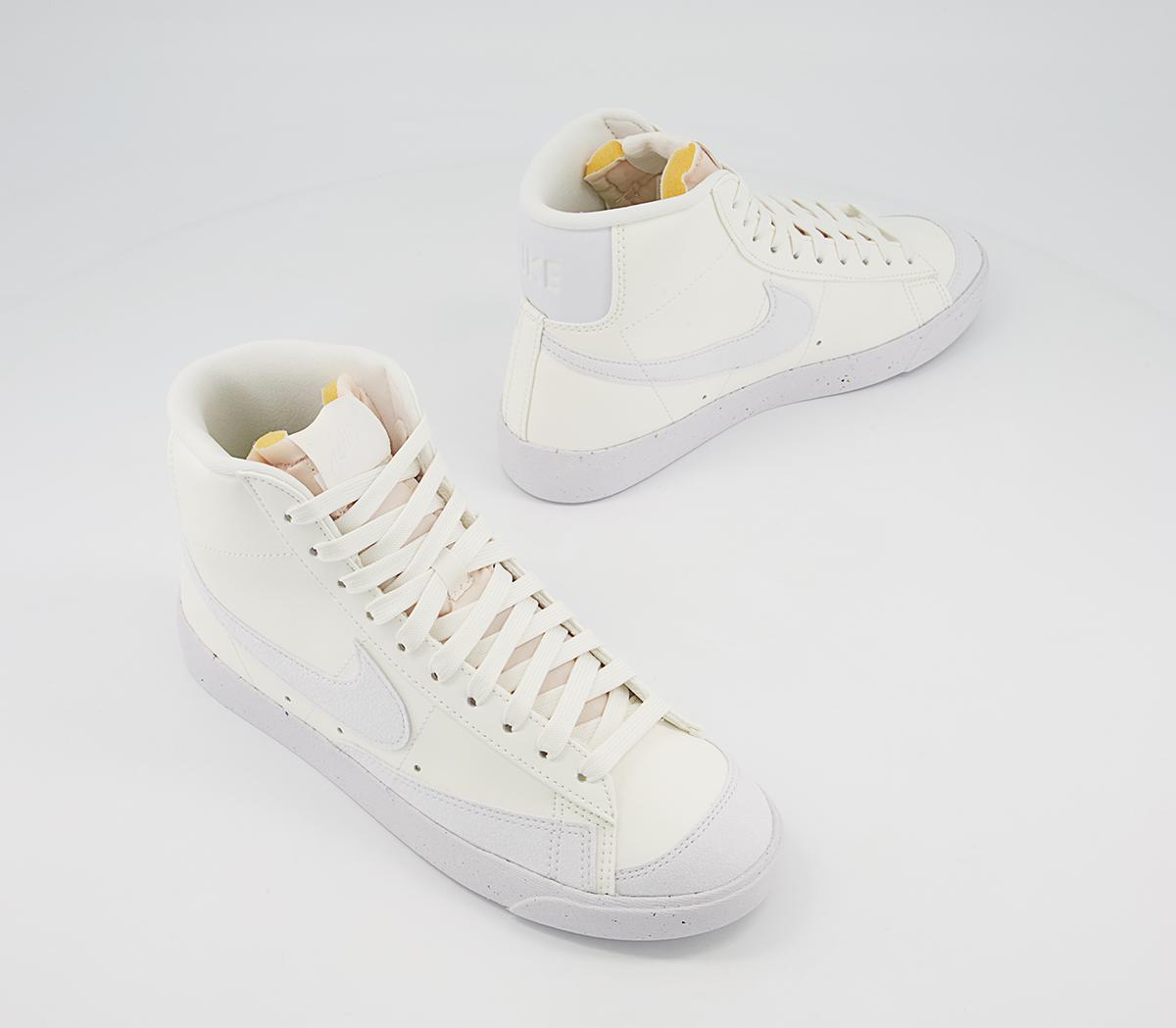 Nike Blazer Mid 77 Trainers Next Nature Sail White - Women's Trainers