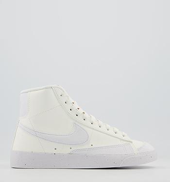 all white nike blazers