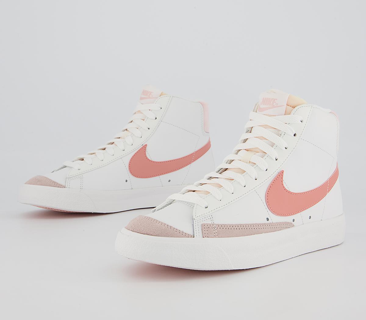 Nike Blazer Mid 77 Trainers Summit White Liht Madder Root Fossil