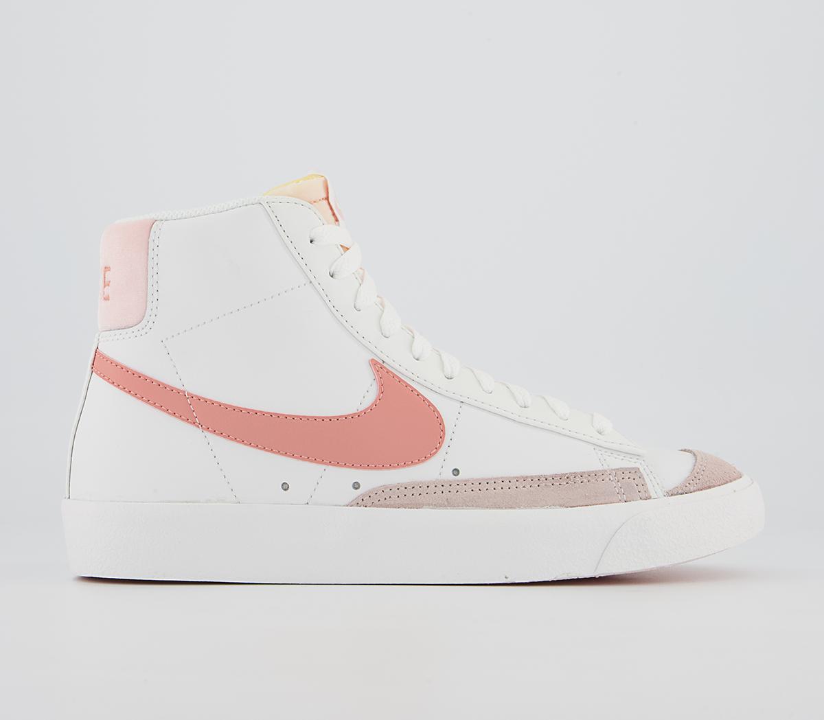 Nike Blazer Mid 77 Trainers Summit White Liht Madder Root Fossil Stone ...