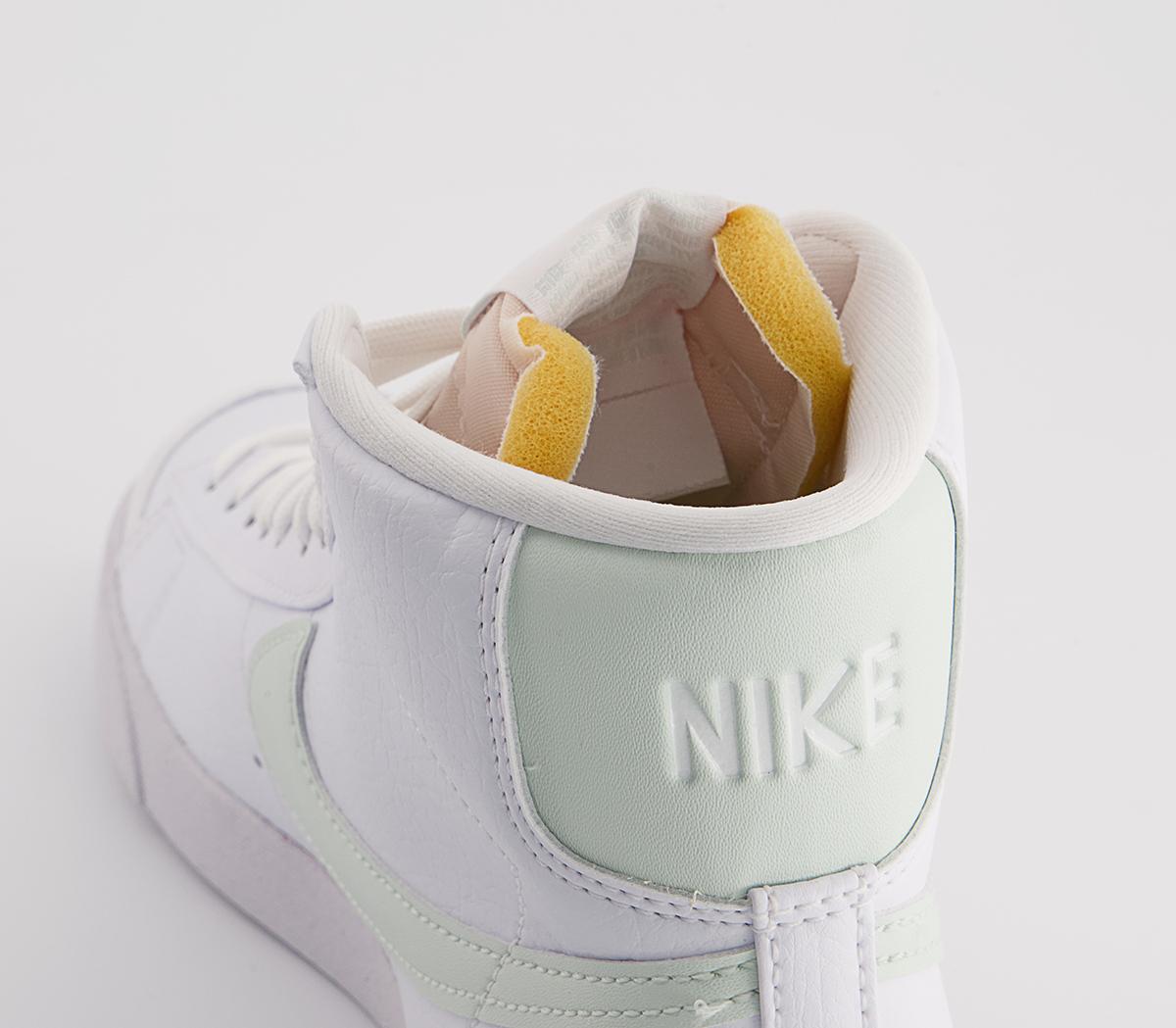 Nike Blazer Mid 77 Trainers Nike Blazer Mid 77 Trainers White Barely Green