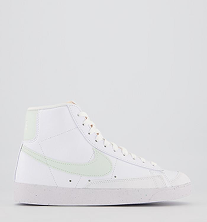 Nike Blazer Mid 77 Trainers White Barely Green