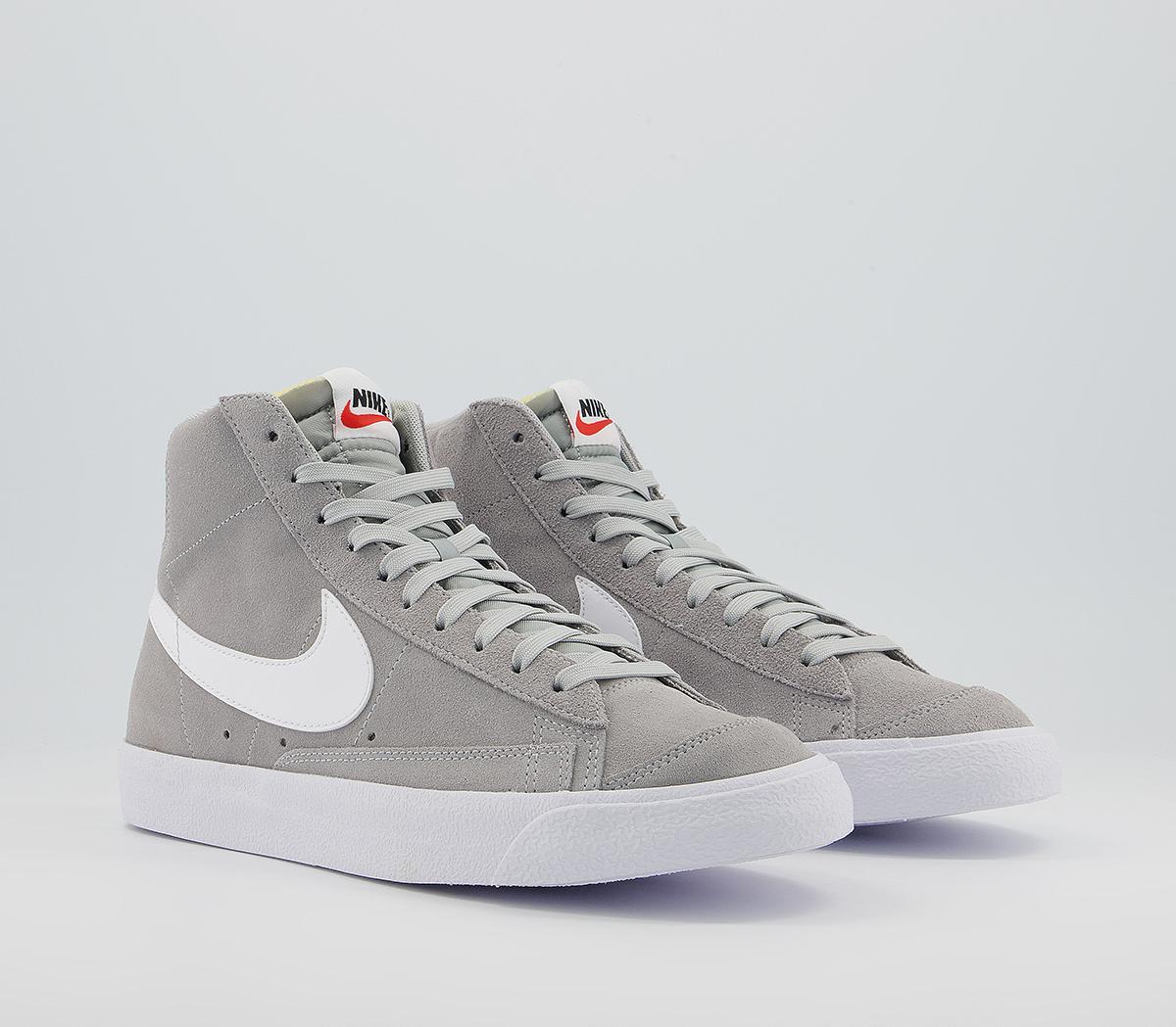 nike blazer mid gray suede sneakers