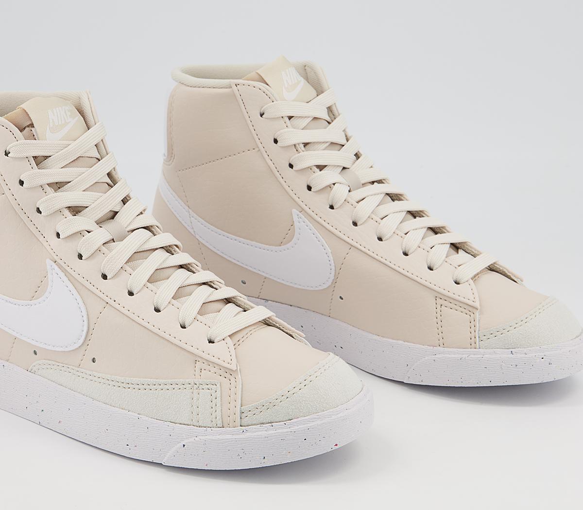 Nike Blazer Mid 77 Trainers Lt Orewood Brown White - Women's Trainers