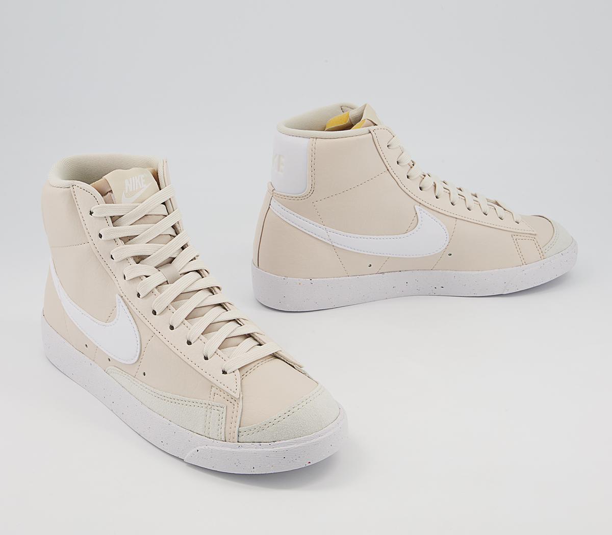 Nike Blazer Mid 77 Trainers Lt Orewood Brown White - Women's Trainers