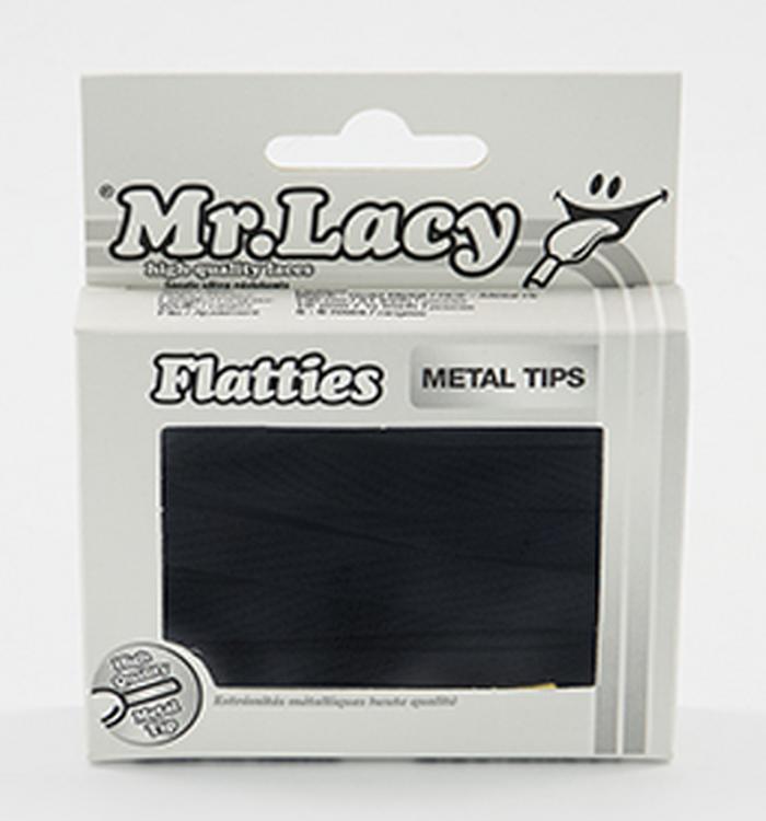 Mr Lacy Flatties 130cm Black Gold Tip