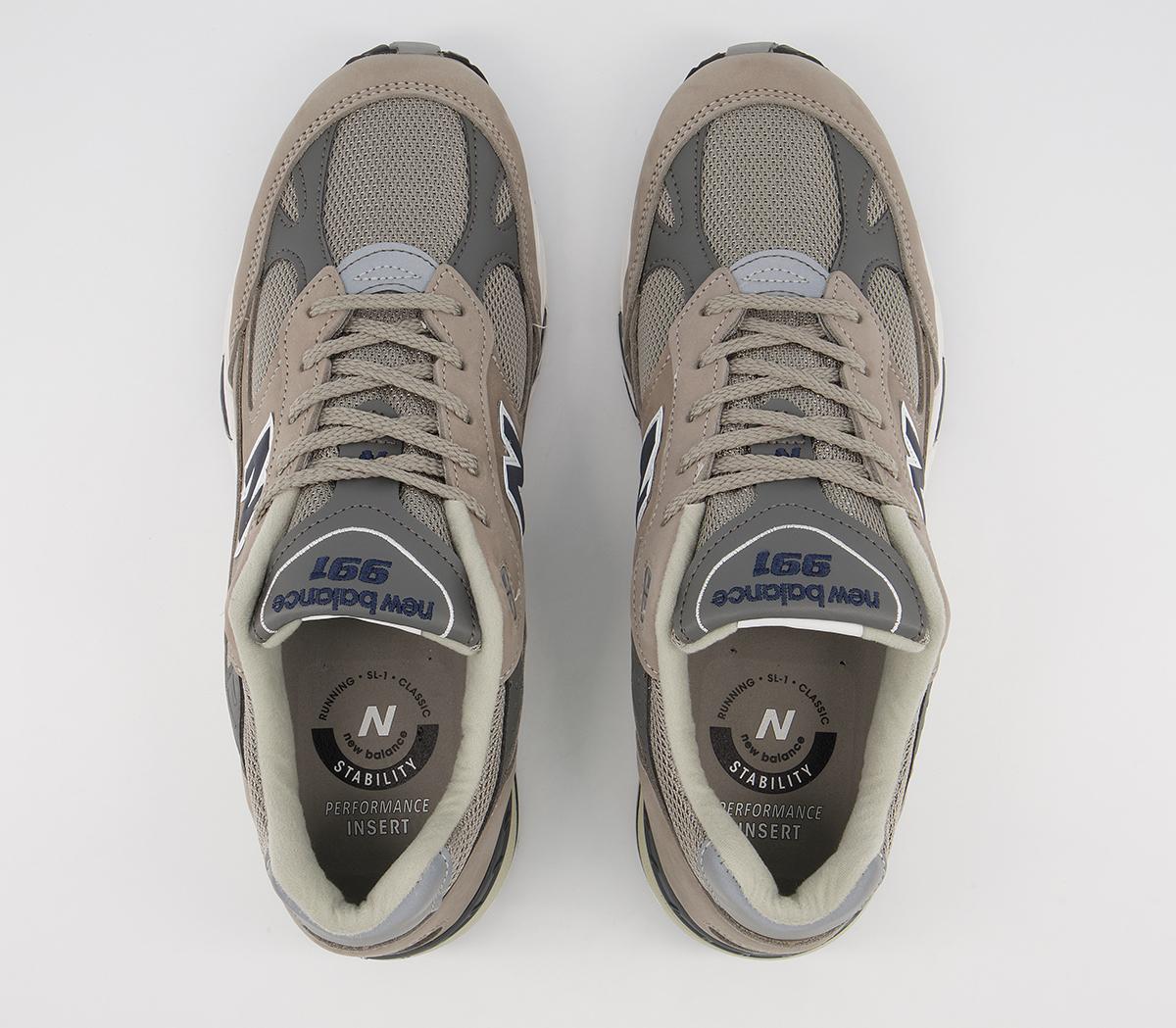 New Balance M991 Trainers Anniversary Grey Navy - Men's Premium Sneakers