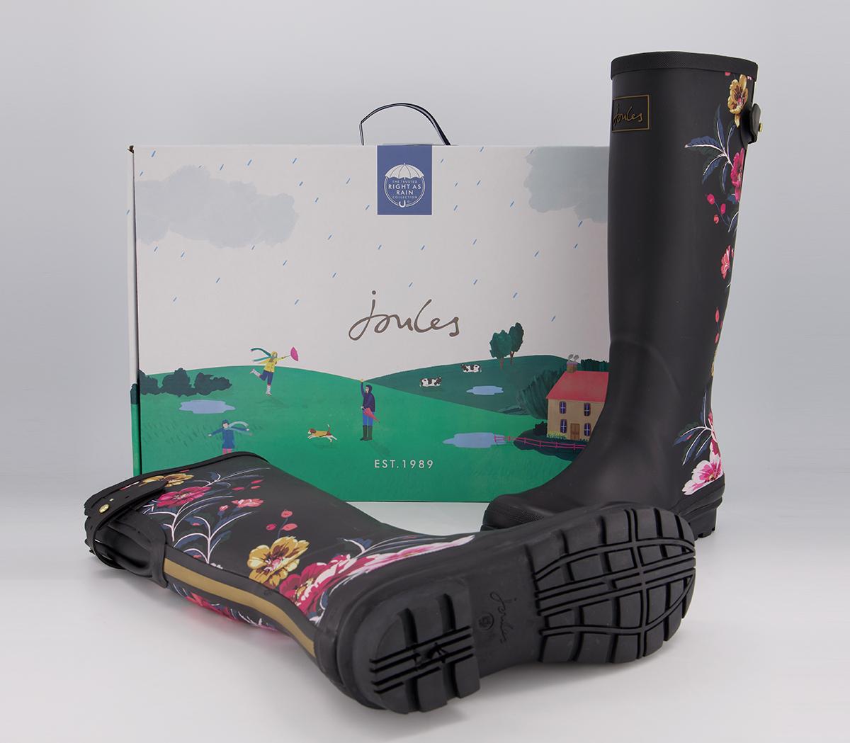 JoulesWelly PrintBlack Border Floral