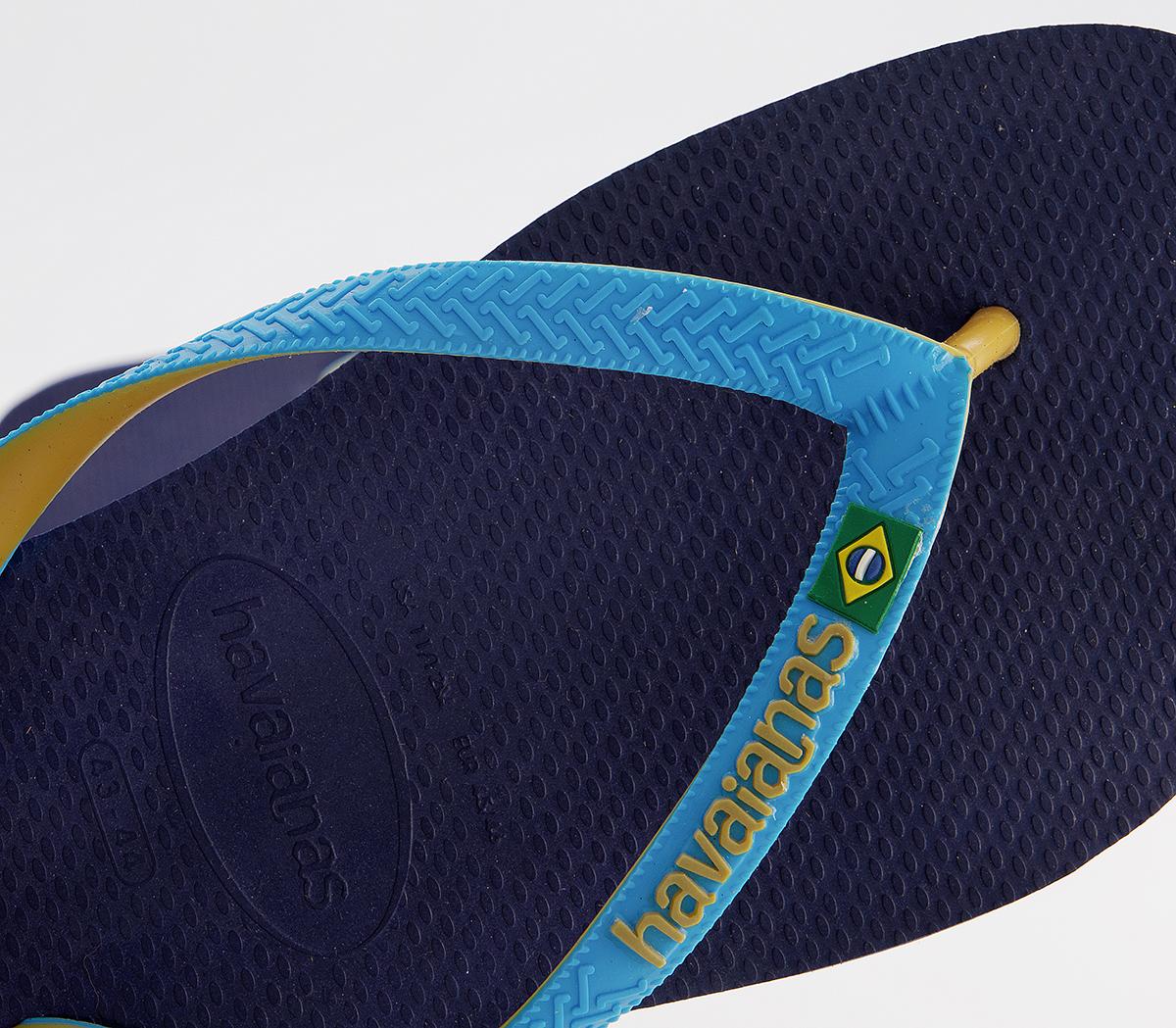 Havaianas Brasil Mix Flip Flops Havaianas Brasil Mix Flip Flops Marine Turq