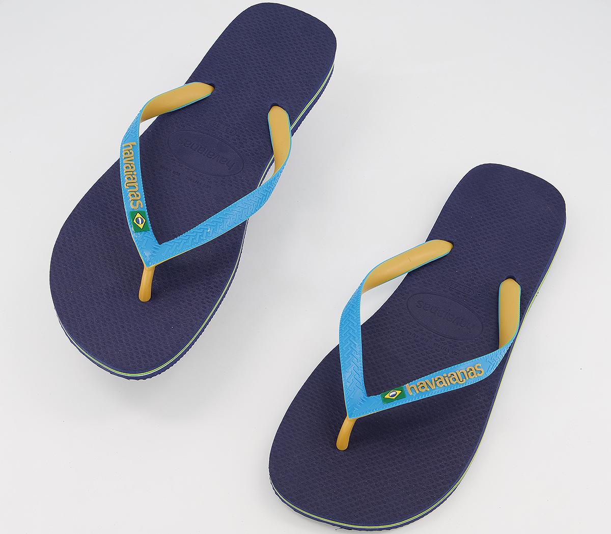 Havaianas Brasil Mix Flip Flops Havaianas Brasil Mix Flip Flops Marine Turq